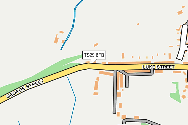 TS29 6FB map - OS OpenMap – Local (Ordnance Survey)