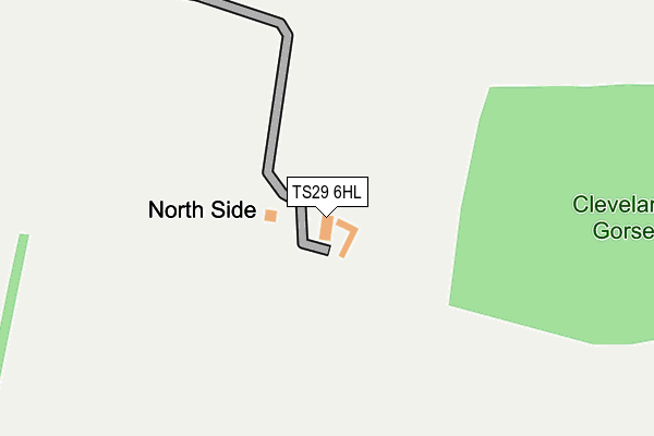 TS29 6HL map - OS OpenMap – Local (Ordnance Survey)