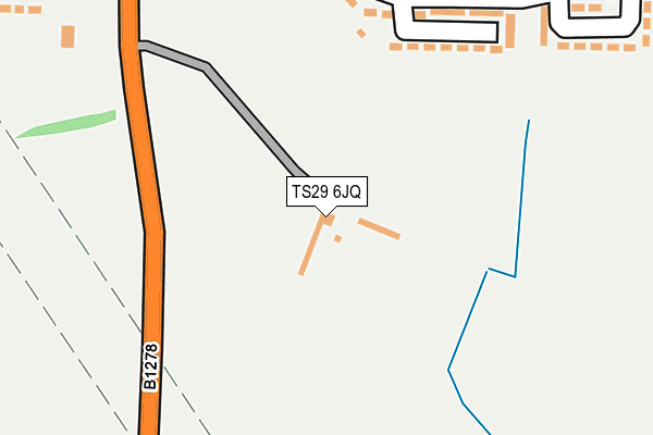 TS29 6JQ map - OS OpenMap – Local (Ordnance Survey)