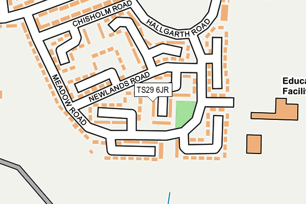 TS29 6JR map - OS OpenMap – Local (Ordnance Survey)