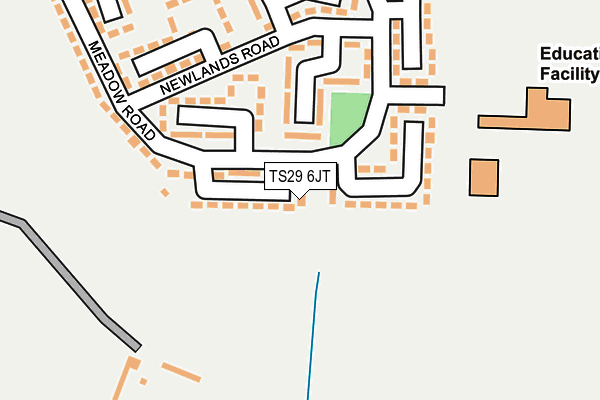 TS29 6JT map - OS OpenMap – Local (Ordnance Survey)