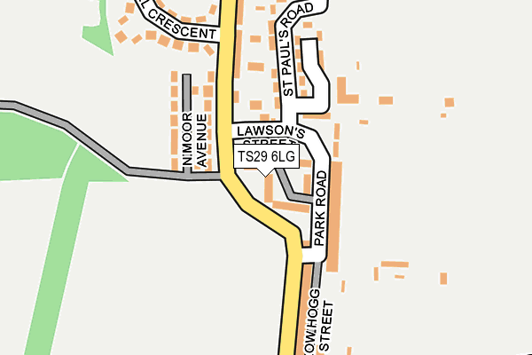 TS29 6LG map - OS OpenMap – Local (Ordnance Survey)