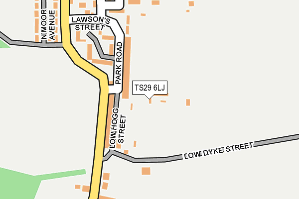 TS29 6LJ map - OS OpenMap – Local (Ordnance Survey)