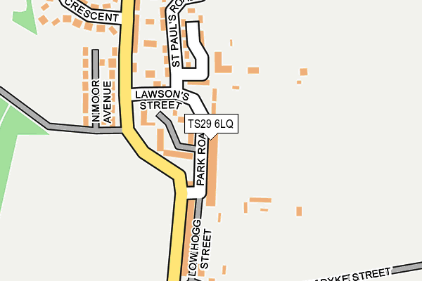 TS29 6LQ map - OS OpenMap – Local (Ordnance Survey)
