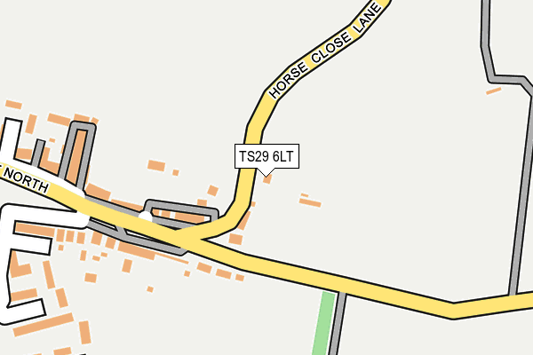 TS29 6LT map - OS OpenMap – Local (Ordnance Survey)