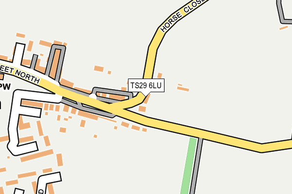 TS29 6LU map - OS OpenMap – Local (Ordnance Survey)