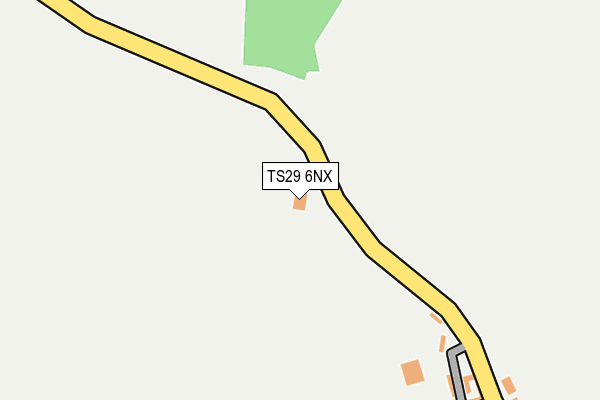 TS29 6NX map - OS OpenMap – Local (Ordnance Survey)