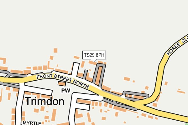 TS29 6PH map - OS OpenMap – Local (Ordnance Survey)