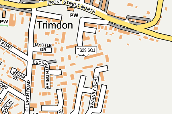 TS29 6QJ map - OS OpenMap – Local (Ordnance Survey)