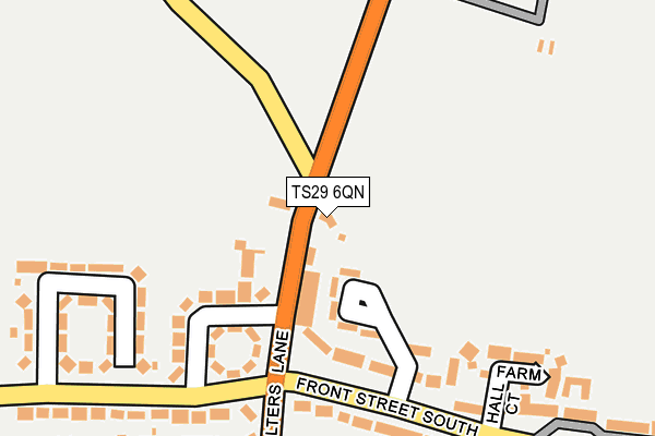 TS29 6QN map - OS OpenMap – Local (Ordnance Survey)