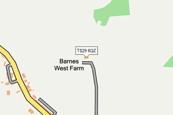 TS29 6QZ map - OS OpenMap – Local (Ordnance Survey)