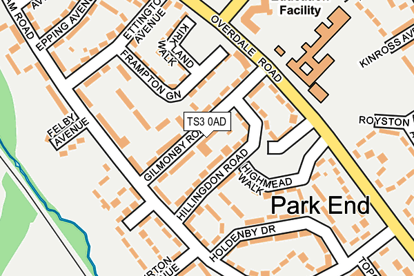 TS3 0AD map - OS OpenMap – Local (Ordnance Survey)