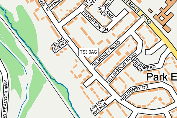 TS3 0AG map - OS OpenMap – Local (Ordnance Survey)