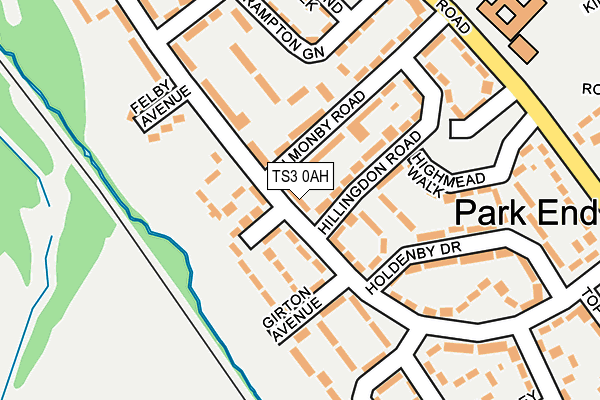 TS3 0AH map - OS OpenMap – Local (Ordnance Survey)