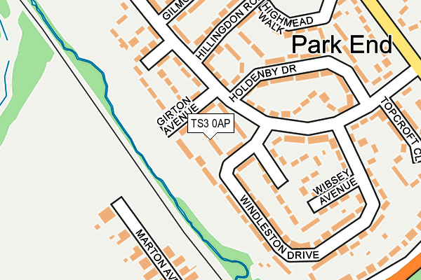 TS3 0AP map - OS OpenMap – Local (Ordnance Survey)