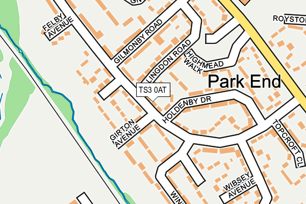 TS3 0AT map - OS OpenMap – Local (Ordnance Survey)