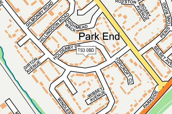 TS3 0BD map - OS OpenMap – Local (Ordnance Survey)