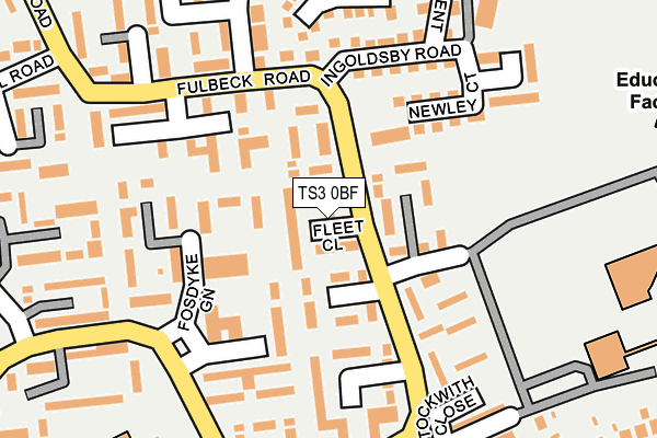 TS3 0BF map - OS OpenMap – Local (Ordnance Survey)