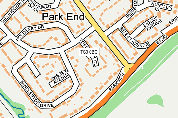 TS3 0BG map - OS OpenMap – Local (Ordnance Survey)