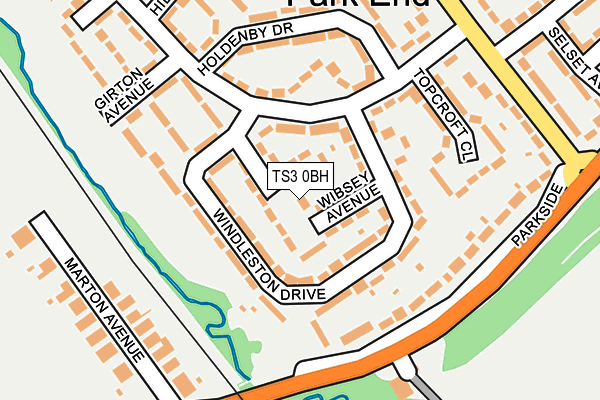 TS3 0BH map - OS OpenMap – Local (Ordnance Survey)