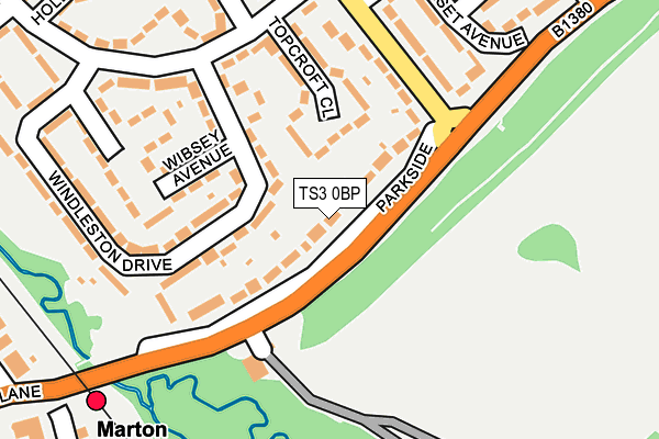 TS3 0BP map - OS OpenMap – Local (Ordnance Survey)