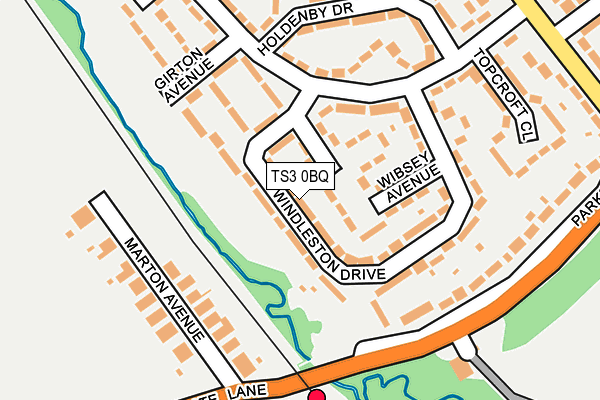 TS3 0BQ map - OS OpenMap – Local (Ordnance Survey)