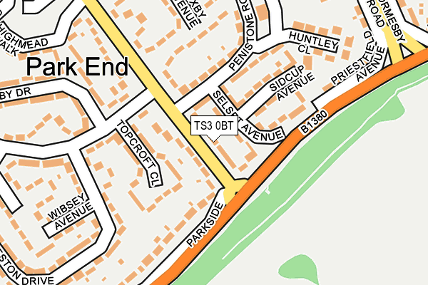 TS3 0BT map - OS OpenMap – Local (Ordnance Survey)