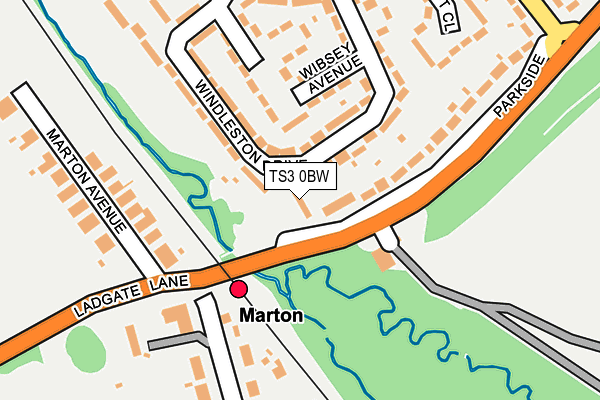 TS3 0BW map - OS OpenMap – Local (Ordnance Survey)