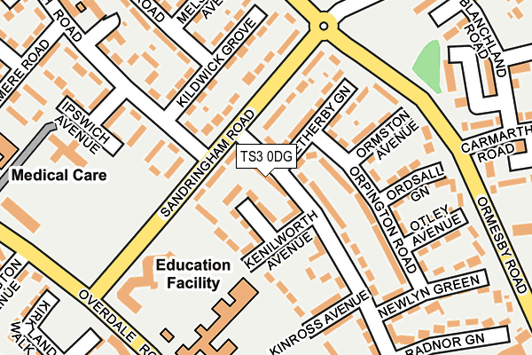 TS3 0DG map - OS OpenMap – Local (Ordnance Survey)