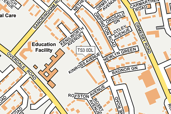 TS3 0DL map - OS OpenMap – Local (Ordnance Survey)