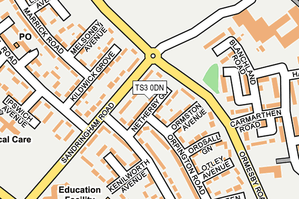 TS3 0DN map - OS OpenMap – Local (Ordnance Survey)