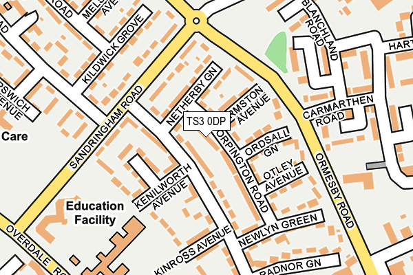 TS3 0DP map - OS OpenMap – Local (Ordnance Survey)