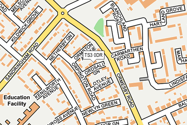 TS3 0DR map - OS OpenMap – Local (Ordnance Survey)