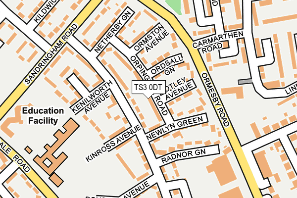 TS3 0DT map - OS OpenMap – Local (Ordnance Survey)