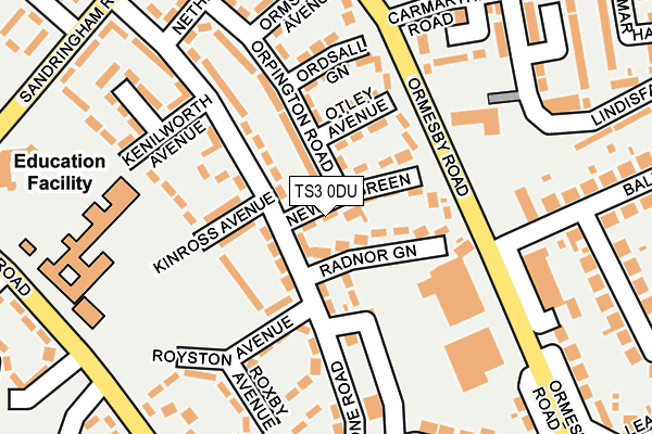 TS3 0DU map - OS OpenMap – Local (Ordnance Survey)