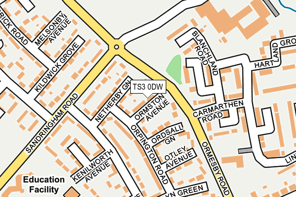 TS3 0DW map - OS OpenMap – Local (Ordnance Survey)