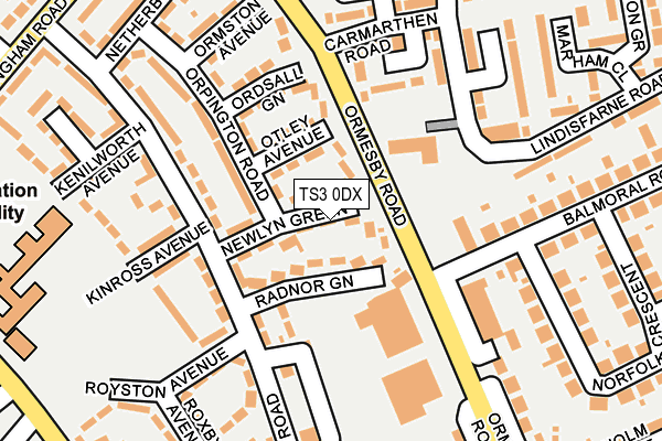 TS3 0DX map - OS OpenMap – Local (Ordnance Survey)