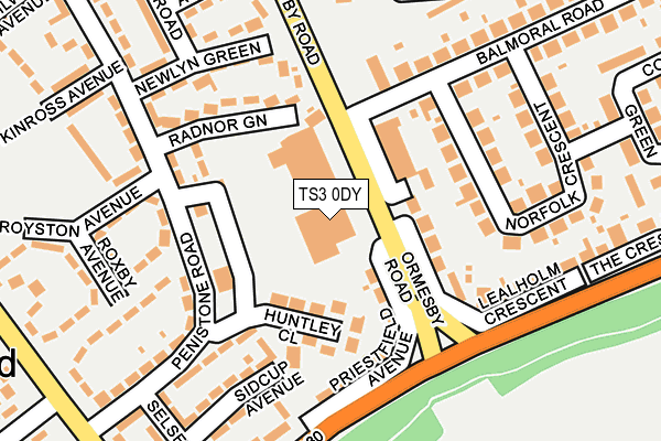 TS3 0DY map - OS OpenMap – Local (Ordnance Survey)