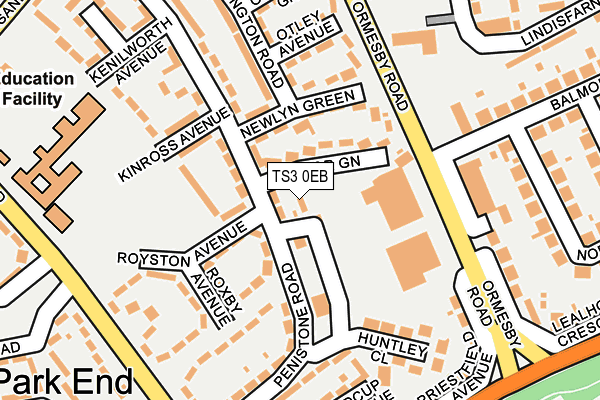 TS3 0EB map - OS OpenMap – Local (Ordnance Survey)