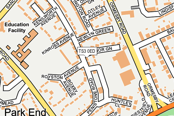 TS3 0ED map - OS OpenMap – Local (Ordnance Survey)