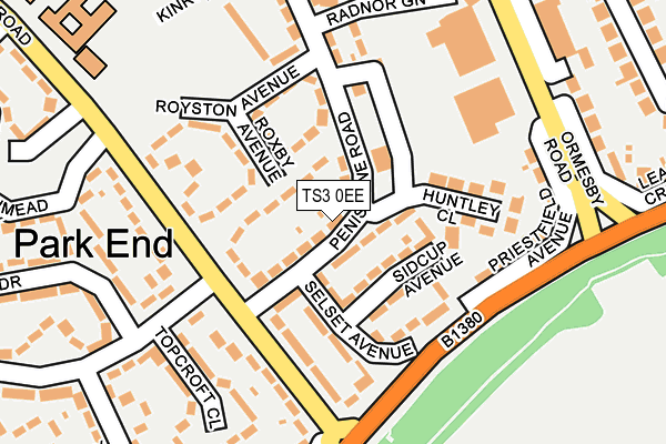 TS3 0EE map - OS OpenMap – Local (Ordnance Survey)