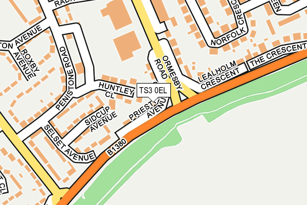 TS3 0EL map - OS OpenMap – Local (Ordnance Survey)