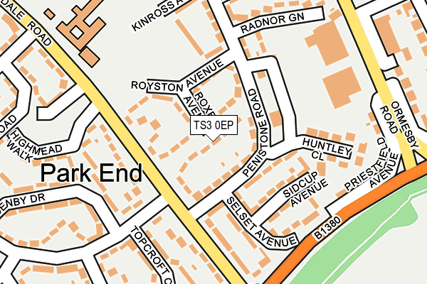 TS3 0EP map - OS OpenMap – Local (Ordnance Survey)