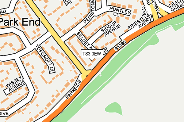 TS3 0EW map - OS OpenMap – Local (Ordnance Survey)