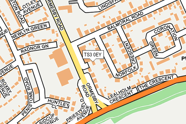 TS3 0EY map - OS OpenMap – Local (Ordnance Survey)