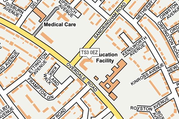 TS3 0EZ map - OS OpenMap – Local (Ordnance Survey)