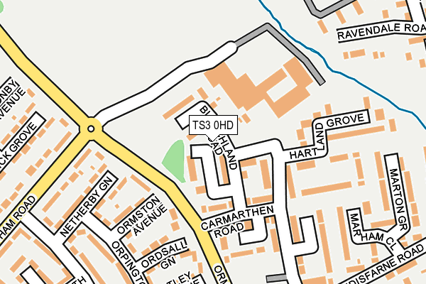TS3 0HD map - OS OpenMap – Local (Ordnance Survey)