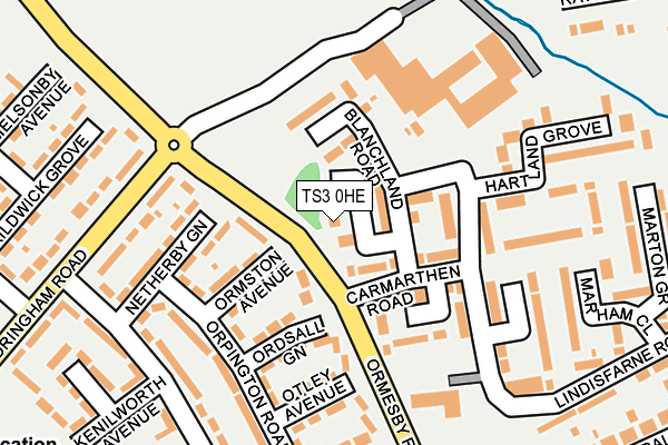 TS3 0HE map - OS OpenMap – Local (Ordnance Survey)