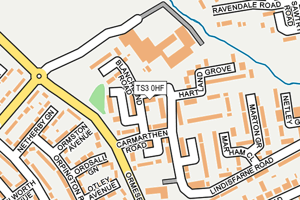 TS3 0HF map - OS OpenMap – Local (Ordnance Survey)