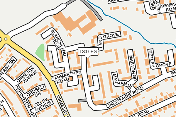 TS3 0HG map - OS OpenMap – Local (Ordnance Survey)